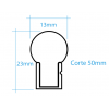 Tiras Neón flex silicona 13*23mm , DMX-IC2811 (por metro)